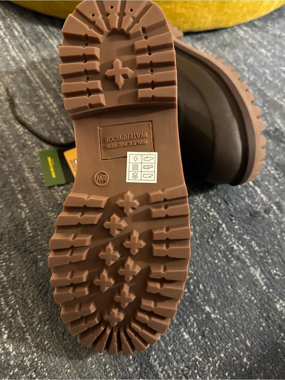 Skechers / John Deere Men's Sergeants Slip-Ins Chocolate Work Boots Size 10 US